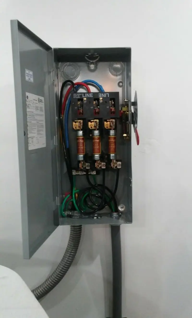 Three-phase disconnect switch installed for Electrical Wiring & Rewiring in Reisterstown